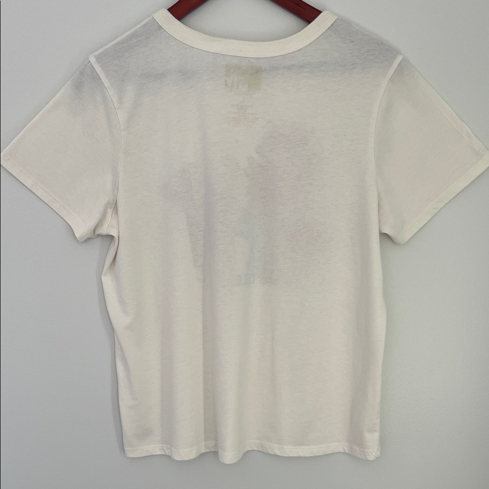 MTV 1990s MTV Logo Tee in Cream with Faded Black Print Size L - Picture 5 of 17